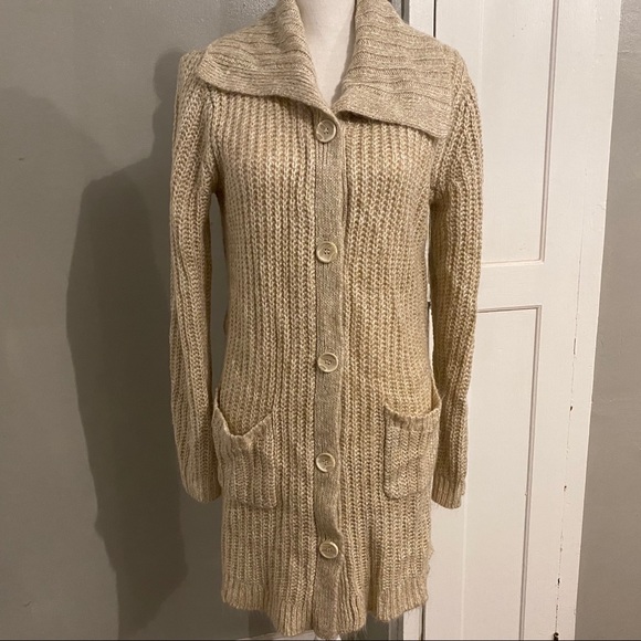 Faded Glory Sweaters - Mid-Length Beige Sweater